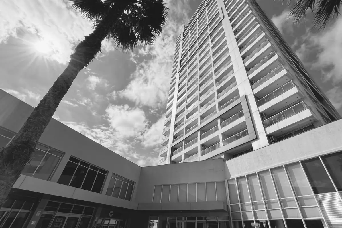 Fachada do Edifício Maxime Office Tower, onde fica o escritório, em Jundiaí